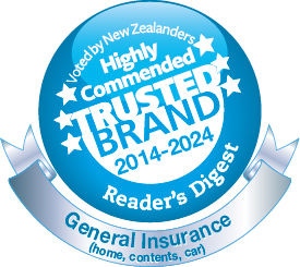 Reader's Digest 'Highly Commended' Trusted Brand 2014 to2024 logo