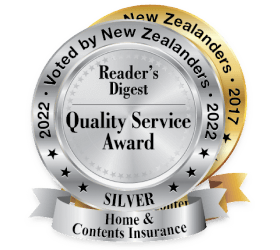 Reader's Digest 2017 and 2022 Quality Service Silver and Gold Awards.