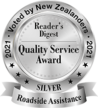 Reader's Digest Quality Service Silver Roadside Assistance Award 2021.